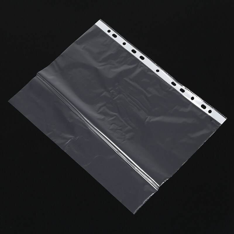 A4 clear plastic punched pockets / wallets / sleeves 200 Pcs