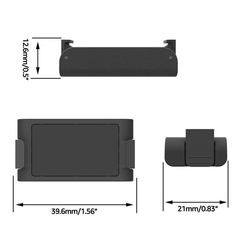 Magnetischer adapter mit 1/4 schraublöchern / universelle schnittstellenhalterung für stativbefestigung der dji action 2 sportkamera: A