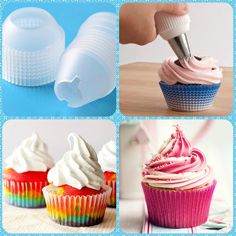 16 Stuks Extra Grote Cupcake Frosting Tip Set Cupcake Piping Nozzles Met Icing Tas Ster Franse Ronde Cake Decorating Tips 0074