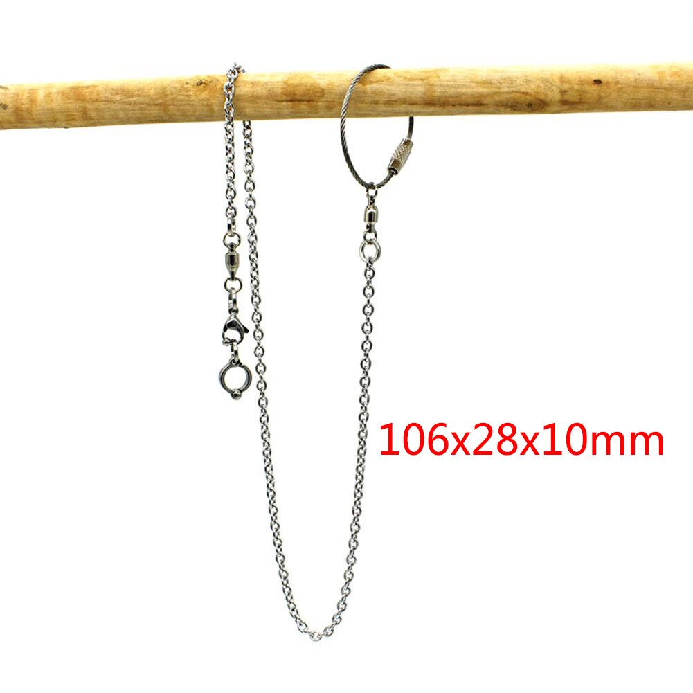 Papegaai Ketting Outdoor Rvs Opening Stand Accessoires Vliegende Training Dierbenodigdheden Zilver Activiteit Thuis Vogel Voet Ring: Anklet 6 Foot Ring