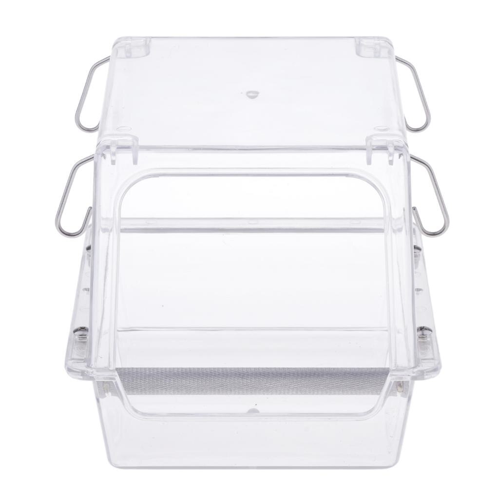 Pet Birds Feeder Food Water Feeding Box For Small Medium Large Birds Parrots