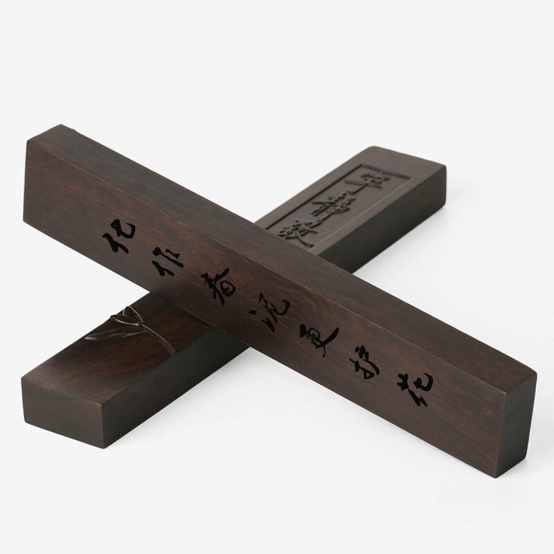 Chinese Style Calligraphy Paperweight Wooden Paperweights Carving Calligraphy Writing Painting Supplies Artist Supplies