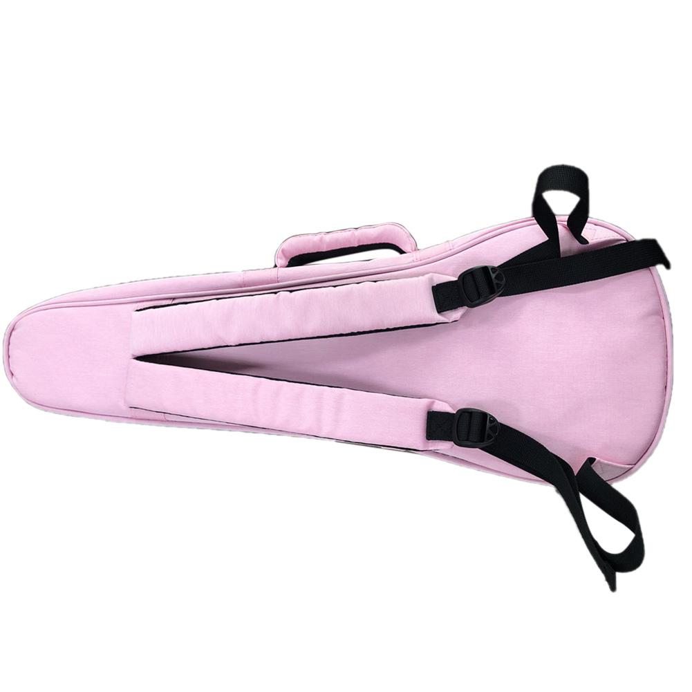 Zip up pink ukulele opbevaringspose bæretaske taske til 23 tommer  /21 tommer ukulele musikinstrument tilbehør