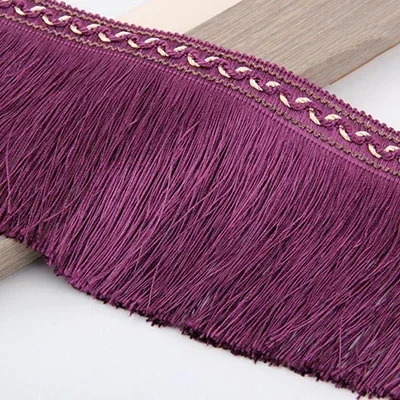 1/2M gland frange pour rideau vêtement dentelle garnitures bande sac vêtements glands coupe décoration ruban bricolage couture accessoires: M / Orange
