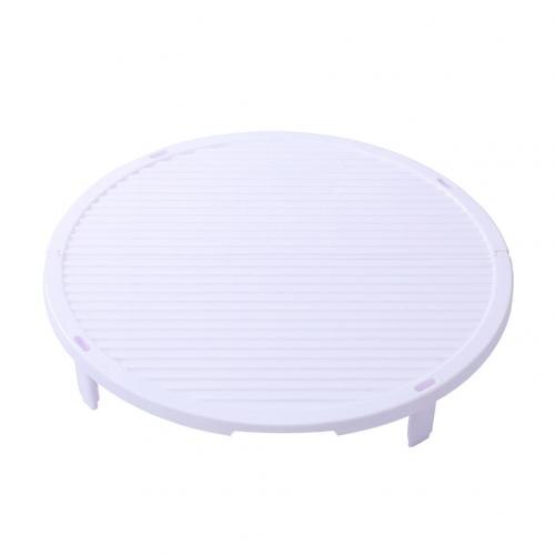 Anti-sticking Foldable Pasta Single Layer Cover Dumplings Pad Tray Kitchen Tool: White Round