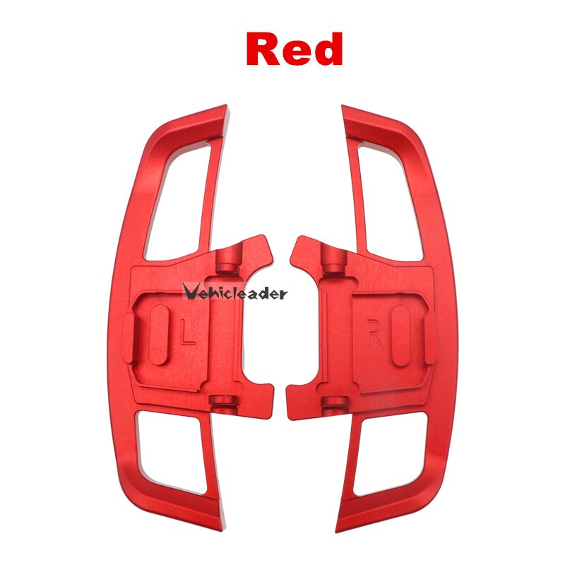 2 stk bil auto rat paddle extend shifter metal gear gear padle extension til vw golf 7 gti r gtd gte  mk7: Rød