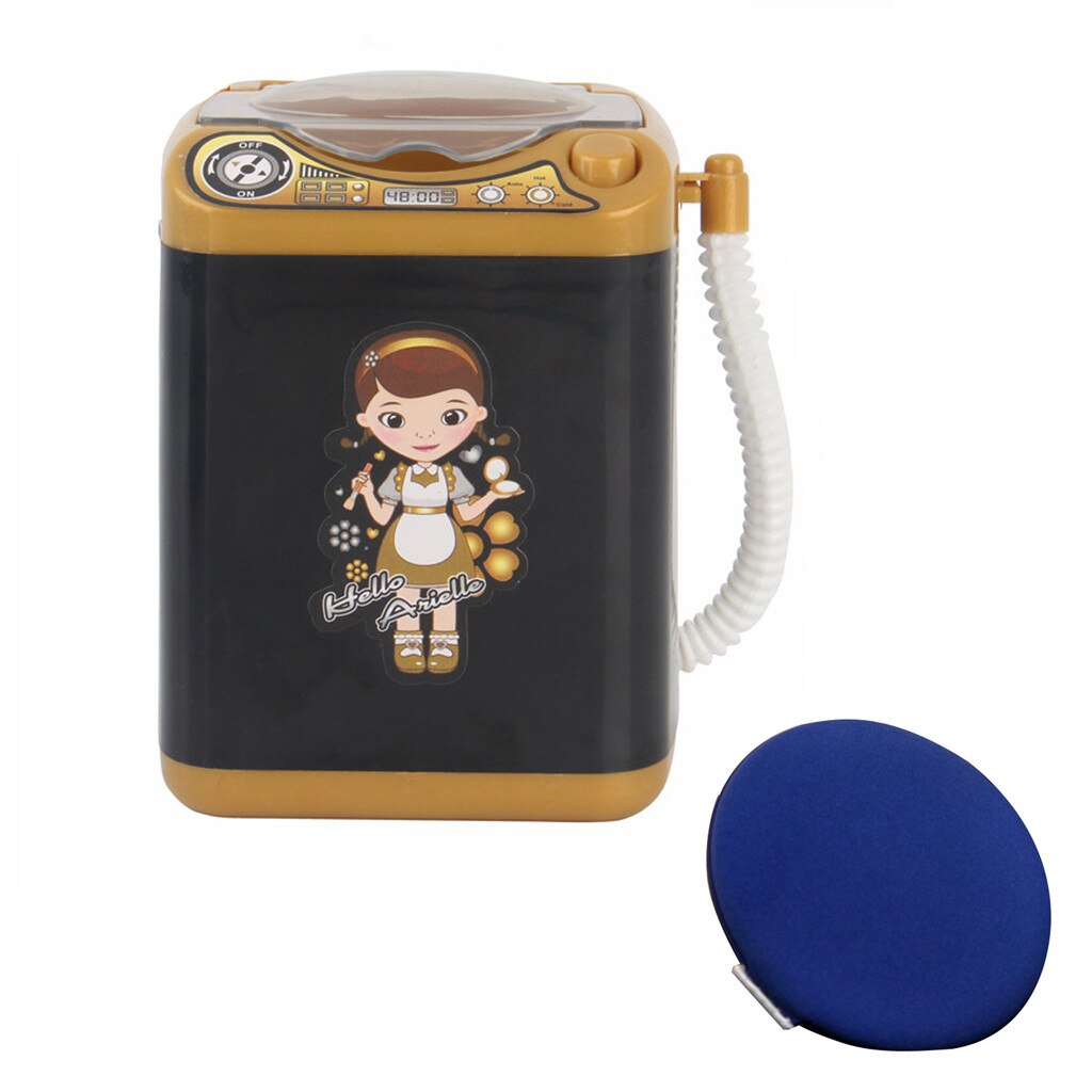 Girl Toy Makeup Brush Cleaner Device Washing Machine Mini Toy And Puff Automatic Cleaning Tool Kits