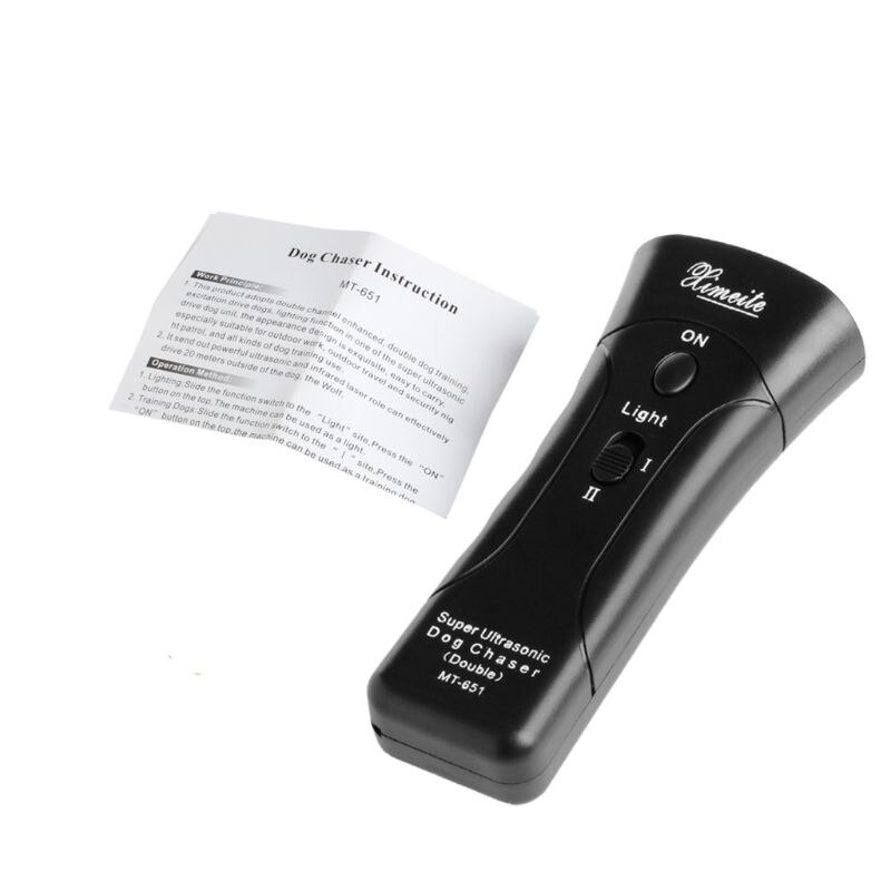 Ultrasonic Dog Chaser Stop Aggressive Animal Attacks Repeller Flashlight: Default Title