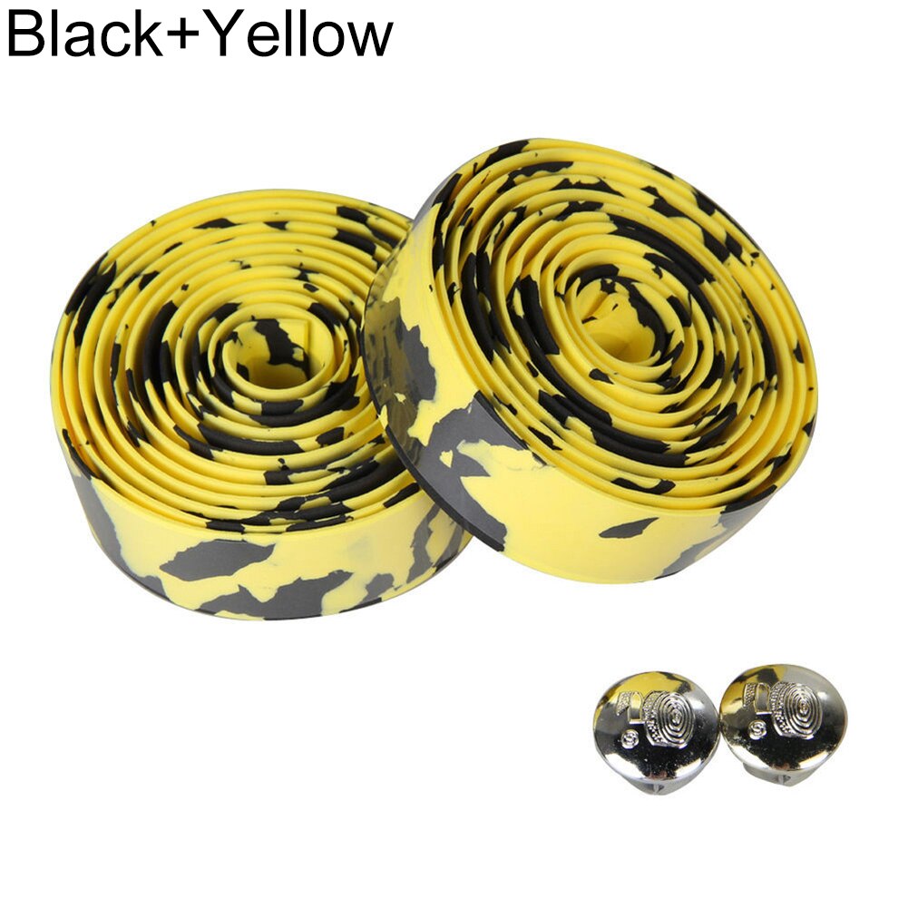 Cinta de manillar de camuflaje para Ciclismo, cinturón con asa para Ciclismo, corcho antideslizante, accesorios para Ciclismo, 2 uds.