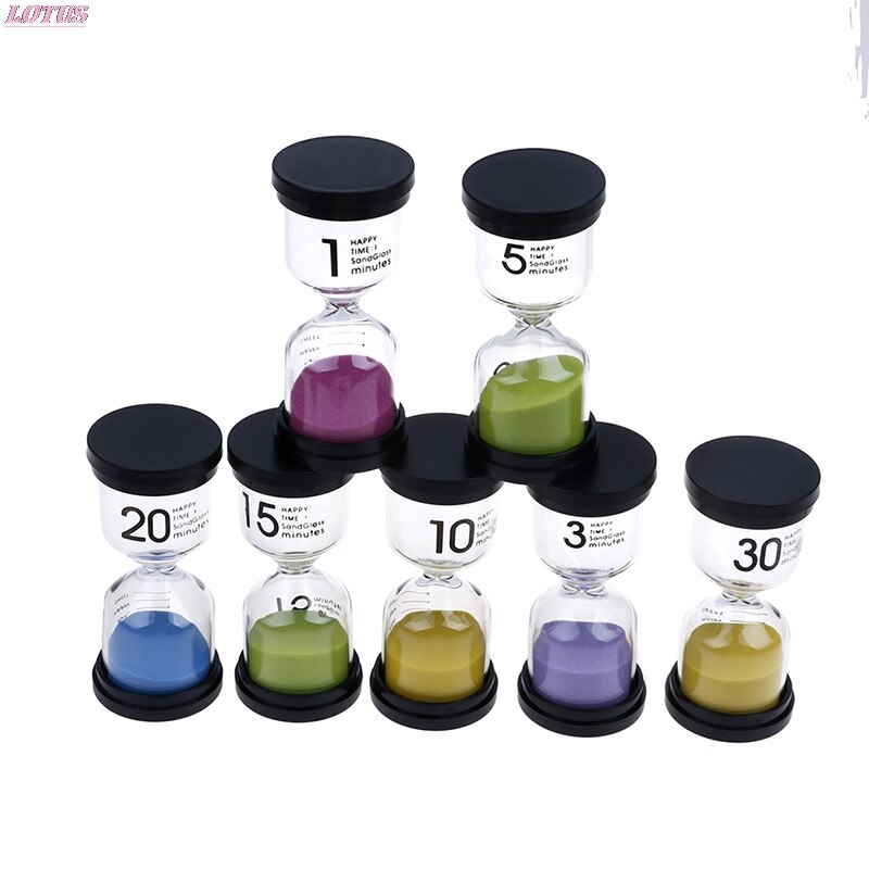 1pc Home Ornament Desktop Sand Clock Timers 10 Minute/15 Minutes/30 Minutes Hourglass Timer For Children Brush Teeth