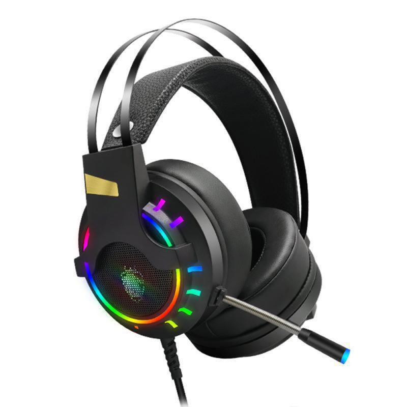 Gaming Headset Gamer 7.1 Surround Sound USB Wired RGB Light Game Headphones With Microphone For Tablet PC Xbox One PS4 Earphones