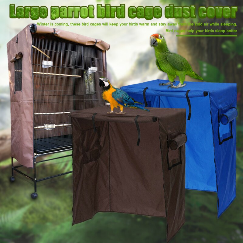 Los Loros aviario aves jaula cubierta protector atrapasemillas bolsa impermeable protección ligera de vuelo de la jaula para mascotas para las aves Decoración