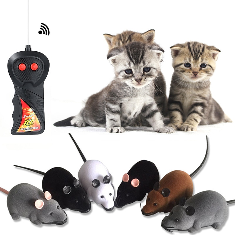 Haustier Katze Spielzeug Fernbedienung Drahtlose RC Simulation Katze Maus Spielzeug Kreative Elektronische Ratte Mäbenutzen Spielzeug Für Katzen Haustier Katze zubehör