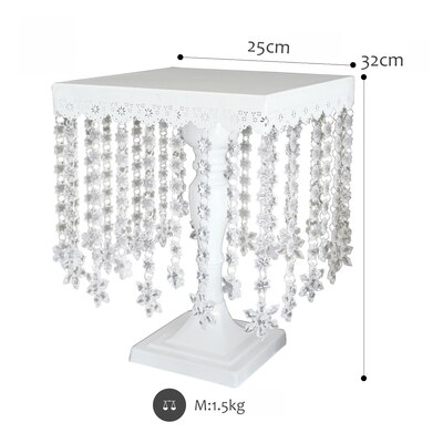 SWEETGO Snow crystal pendants cake stands & cupcake holders 1 pieces cake decoration tools wedding party dessert table supplier