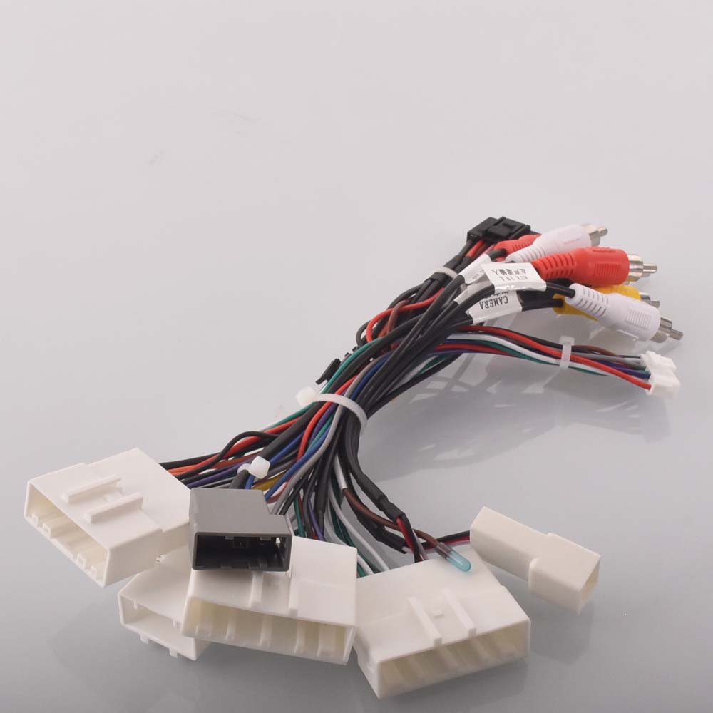 Car Radio Stereo Wiring Harness Cable Adapter Android 16pin For Nissan Juke Altima Sunny Teana Qashqai Xtrail Tiida bluebird