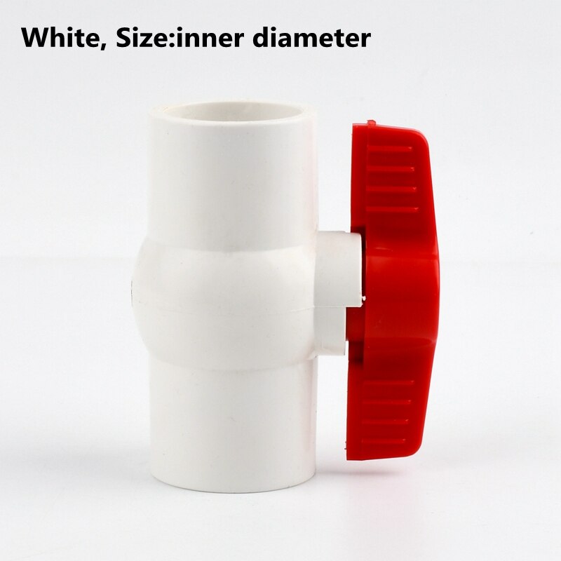 1PC 20~110mm PVC Pipe Socket Ball Valve Aquarium Fish Tank Connectors Fittings Garden Irrigation System Adapter PVC Ball Valve: White  Inner dia / 75mm
