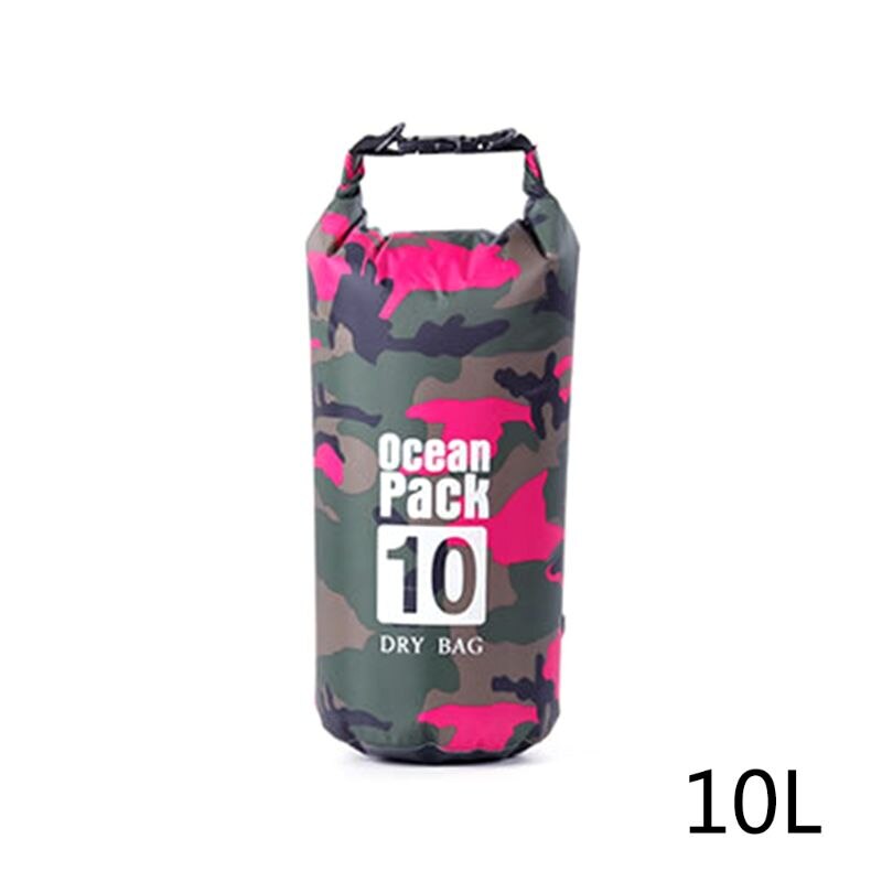 Vandtæt tørpose til kvinder mænd , 5l/10l/20l/30l rulle top let tør opbevaringstaske rygsæk til rejser ,4 farver: R -2