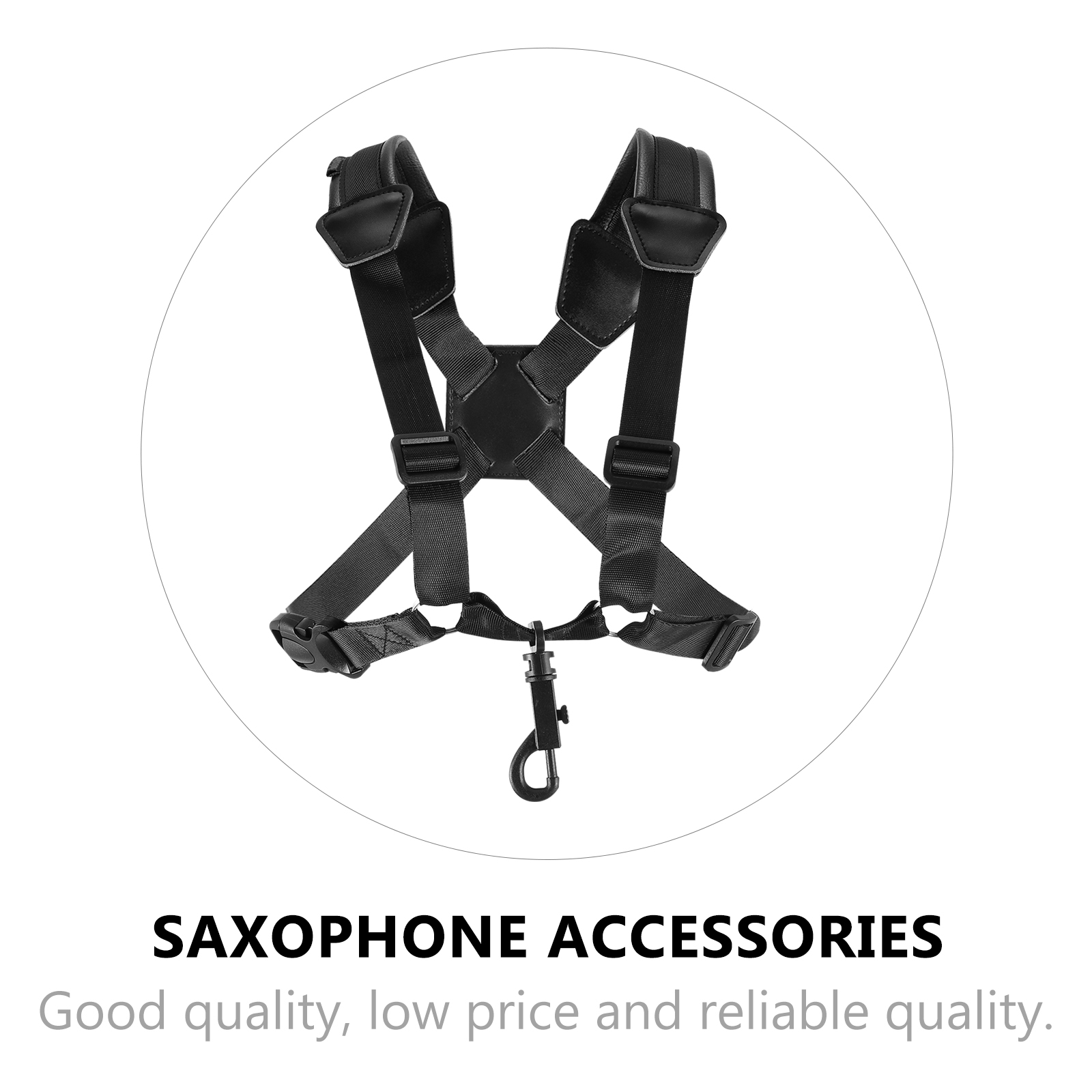 Comfortabele verstelbare universele saxofoonriem polyester afneembare bretels Onderdelen voor muziekinstrumenten