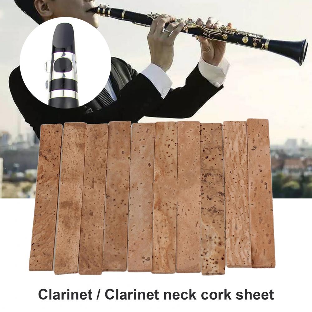 Kit de réparation de liège pour clarinette, accessoires de , en bois, souple et bonne étanchéité, 3 à 10 pièces