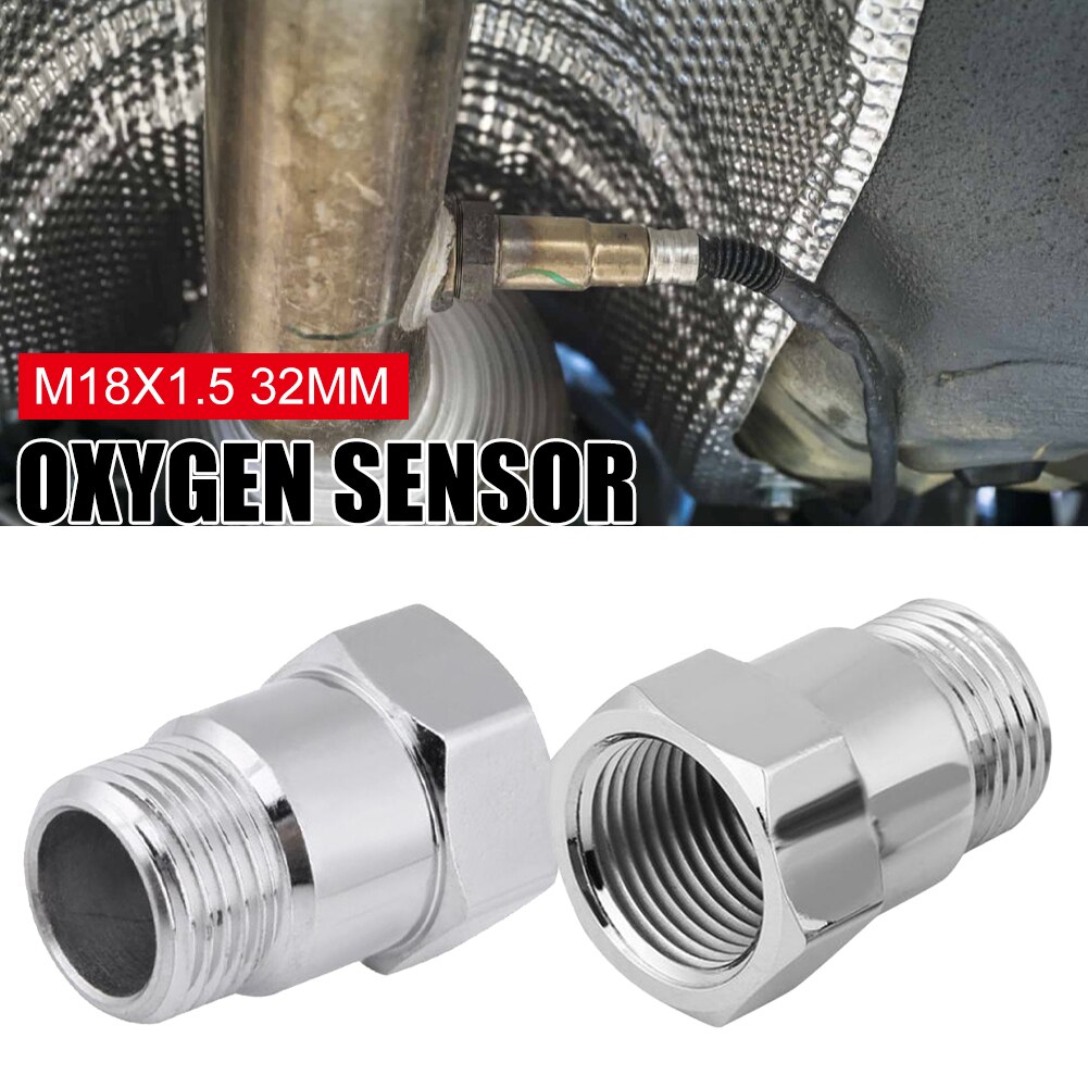 Prolongateur de capteur d'oxygène M18x1.5 O2 32mm, 4 pièces, Extension de bonde, adaptateur de joint, entretoise en acier nickelé