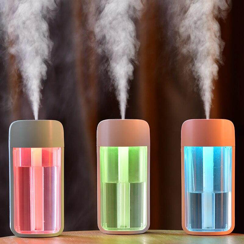 Car air freshener F1 Humidifier USB Mini Ultrasonic Essential Oil Diffuser LED Air Purifier Mist Maker