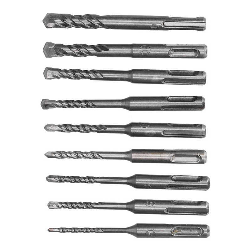 Rotary Hammer Drilling Bits Masonry Drill Bit Set Round Shank for Concrete for Brick for Stone