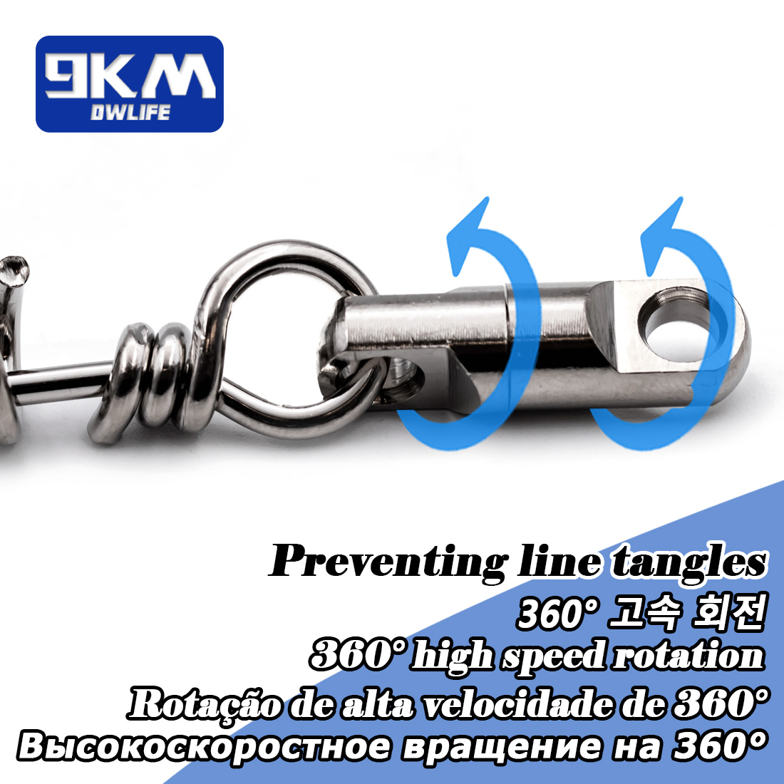 Fishing Corkscrew Swivel Snaps 10~30Pcs Saltwater Fishing Swivels Stainless Steel Heavy Duty Round Swivels Snap Lure Connector