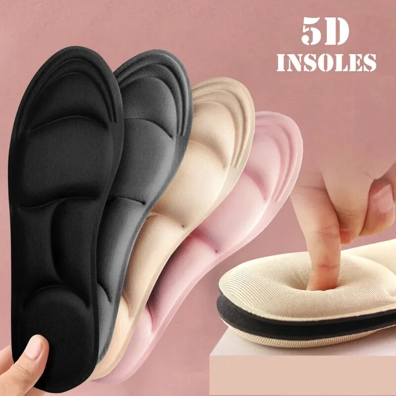 5d massagem memória esporte palmilhas sapatos almofada respirável das mulheres dos homens ortopédico arco apoio palmilhas cuidados palmilha ortopédica