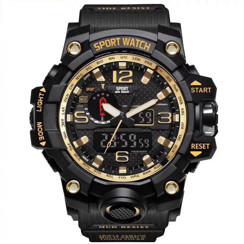 Reloj Flexible, novedad de , a la , para coche, espejo, Visor antilluvia, protector de nieve, para hombre, amortiguador deportivo, relojes de estilo G para exteriores