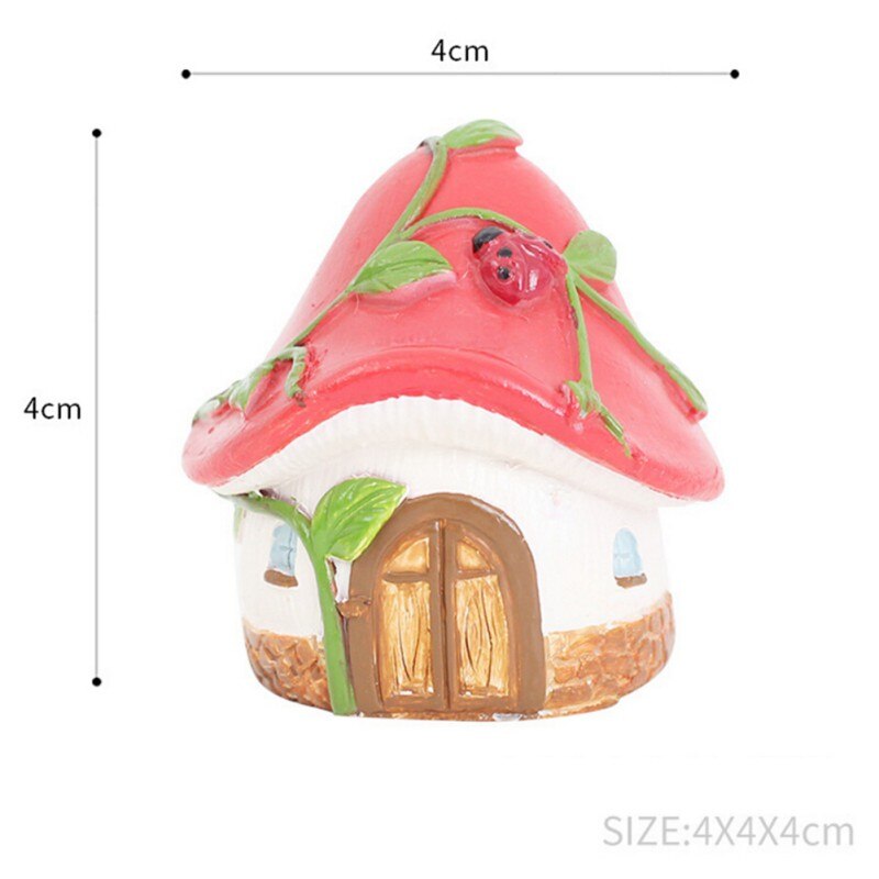 Mini Resin Micro Landscape House Miniature House Fairy Home Garden Decoration Crafts Fairy Garden Pumpkin Room Decor: A1