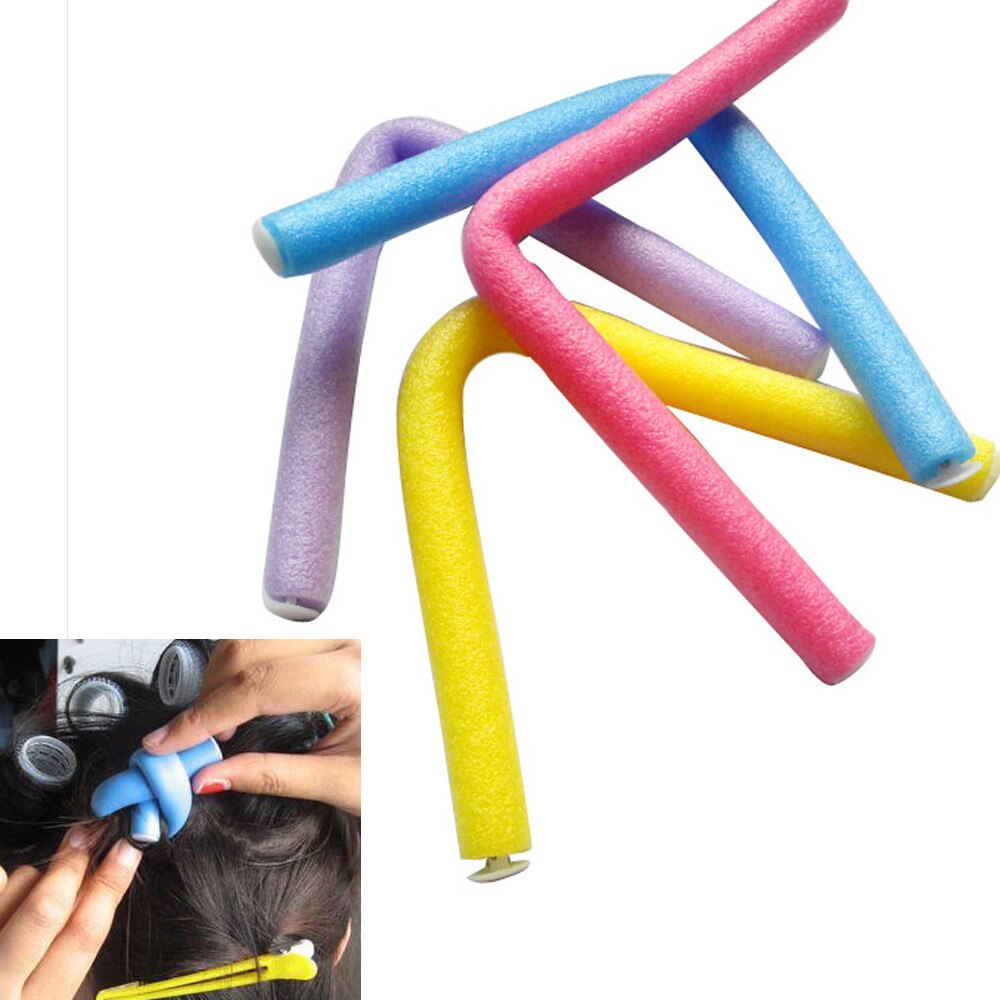10Stck Curler Macher Weich Schaum Bendy Twist Locken DIY Styling Haar Rollen Werkzeug für Frauen Zubehör .