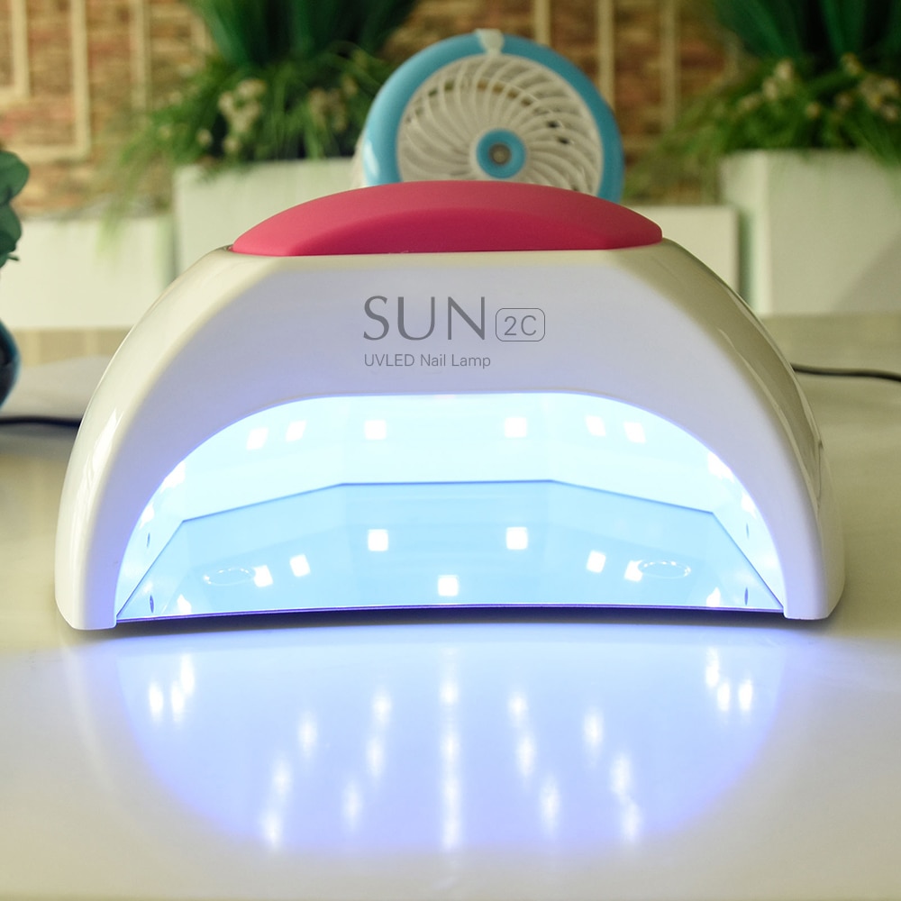 SUNUV-Lámpara LED de inducción automática para manicura, SUN 2C UV de 48W/80W/45W compatible con geles y 33 esmaltes