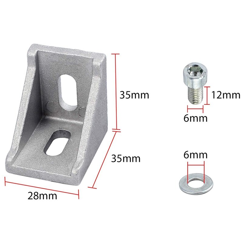 Mounting Bracket Angle Connector Angle Mounting Groove 8 Grid Struts Aluminium Profile For Aluminium Profile