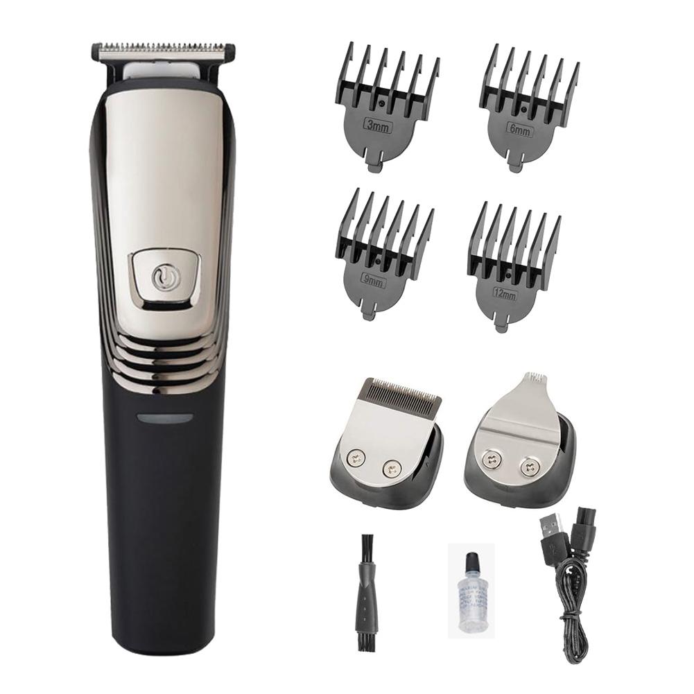 Tondeuse à barbe professionnelle étanche, rechargeable par USB, rasoir électrique pour couper les cheveux: USB charger