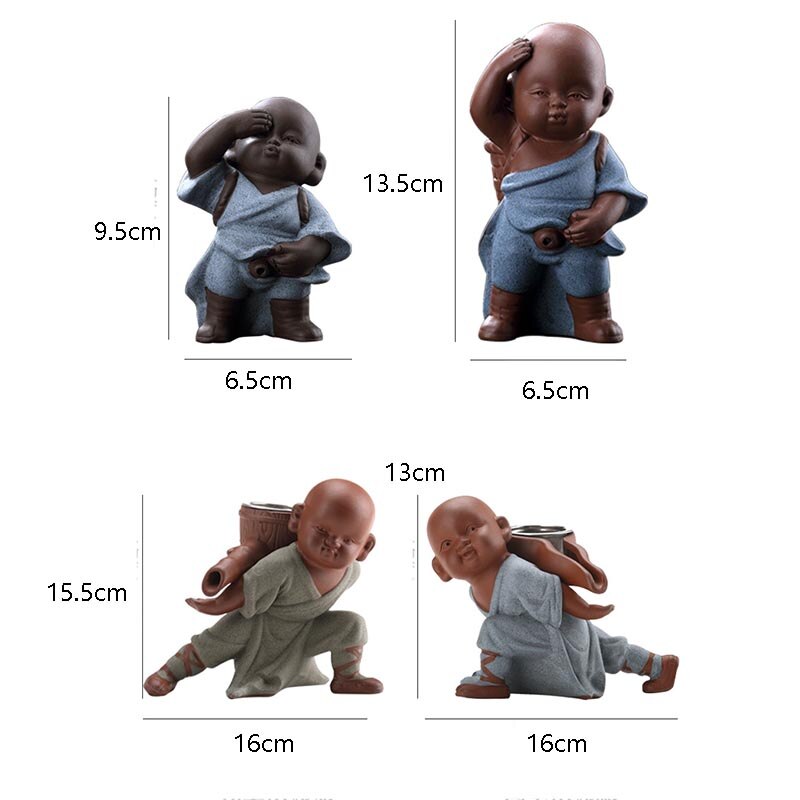 Yixing Authentic Purple Clay Spray Water Monk Tea Pet Office Tea Ceremony Accessories Decoration Crafts Sent Friends