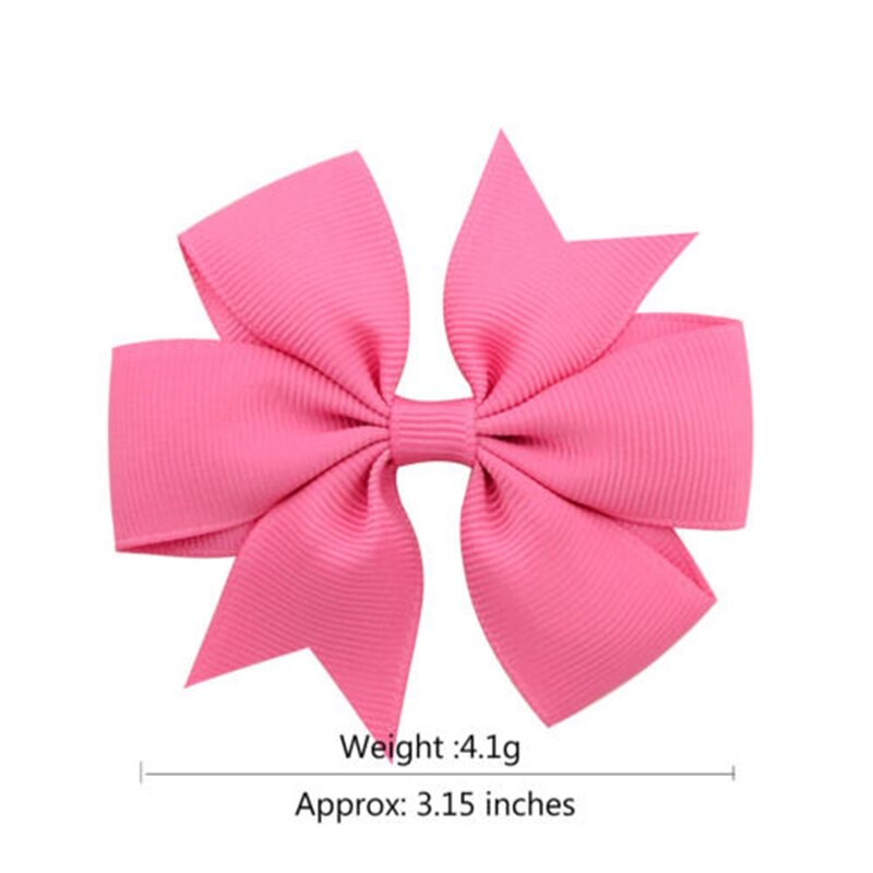 40 piezas encantador niñas cinta de Clip para cabello bebé niños Bowknot pelo Pin lindo colorido