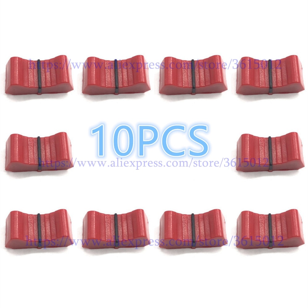 10 stks/partij rode kleur Mixer Fader knop VOOR ALLEN &amp; HEATH XONE 1D 2D 3D 4D 32 62 464 S2 slider Fader Knoppen vervanging