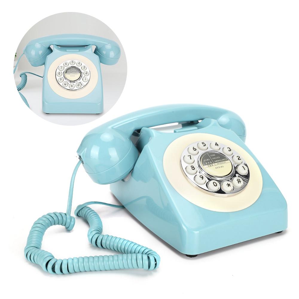 Ct -n8019 retro fastnet telefon multifunktionel bordtelefon til hjemmekontor brug telefono inalambrico