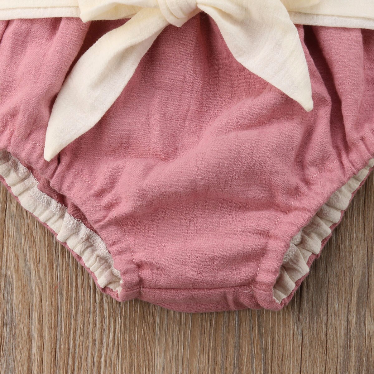 Pantalones cortos bombachos de algodón para bebés, niños y niñas, con lazo