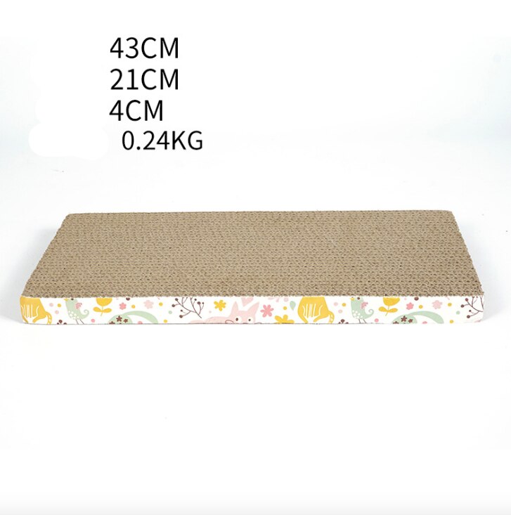 Cartoon Fun Cat Toys Cat Scratch Board S-Shaped Corrugated Paper With Cats Claw Grinding Nail Scraper Mat Mattress Cat Supplies: 006