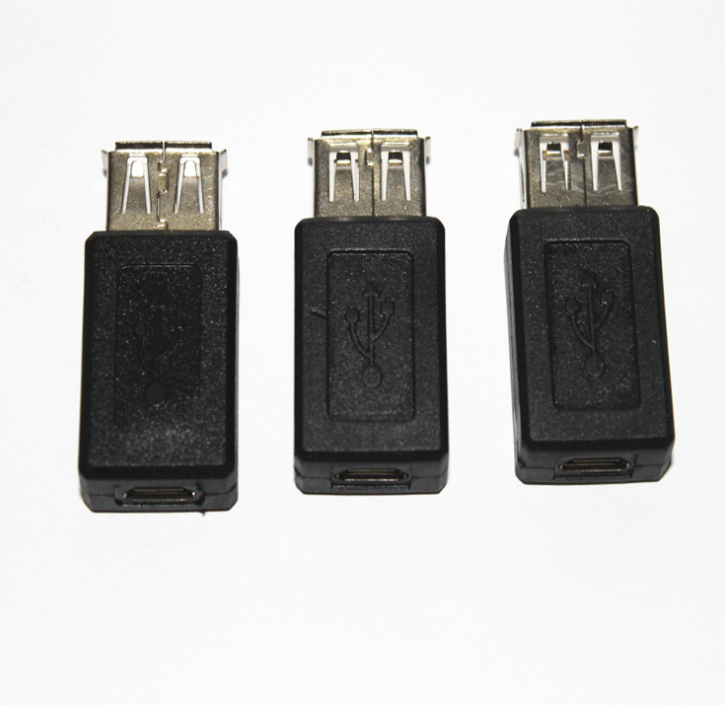 Zwarte Usb 2.0 Type A Female Naar Micro Usb B Female Adapter Plug Converter Usb 2.0 Naar Micro Usb connector