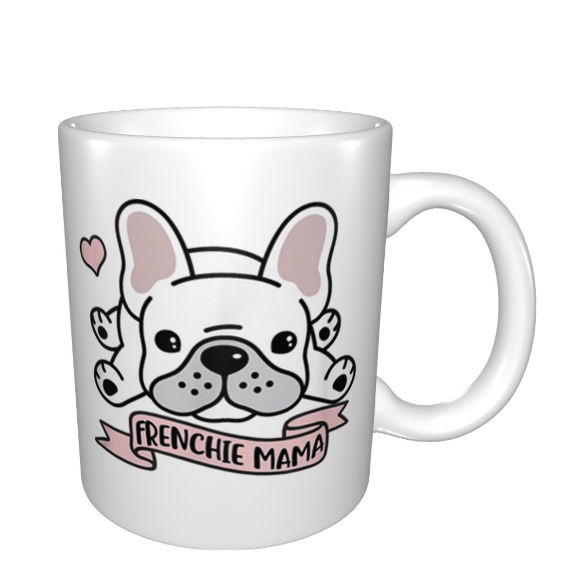 Franse Bulldog Red Hand Bag Glazen Onderzetter Franse Bulldog Red Hand Bag Glazen Onderzetter