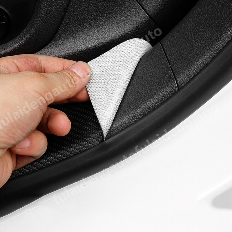 8pcs Carbon Fiber Leather Door Scuff Plate Door Sill Entry Guard Trim for Lexus RX350 RX450H Moulding Car Accessories