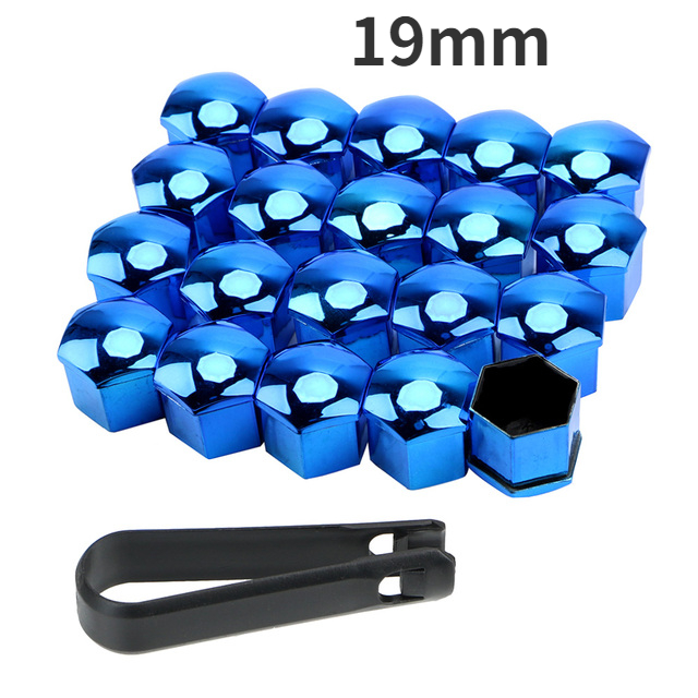 19/17mm 20 stks/set Auto Wielmoer Caps Bescherming Covers Caps Anti-Roest Auto Hub Schroef Cover autoband Moer Bout Exterieur Decoratie