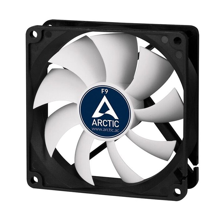 Arctic  f9 cpu radiator datorväska 9cm fläkt tyst 3- stifts sockel fdb 1800 rpm vätskelager kylare master 90mm