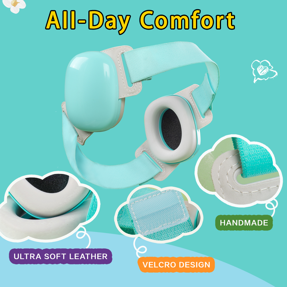 Studie Schlafen Arbeit Gehör Sicherer Schutz Faltbare Anti-Lärm Kopf Ohrenschützer Gehörschutz SNR-34dB Für Kinder/Erwachsene