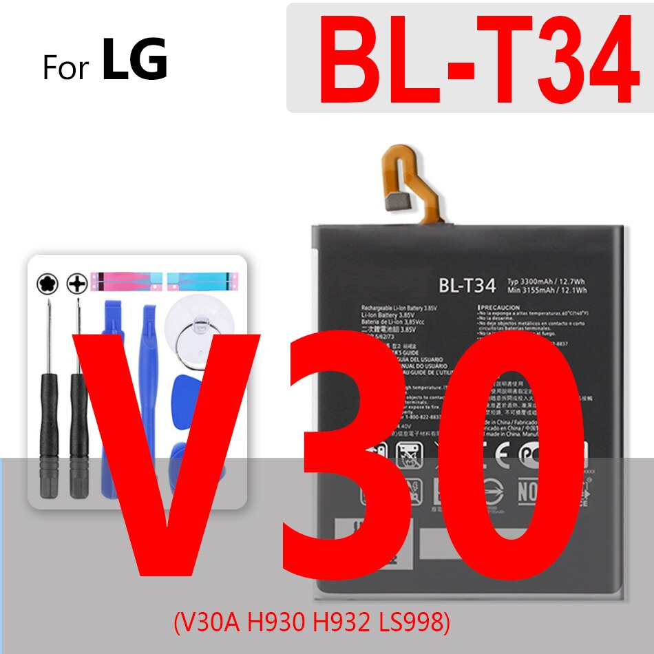 Batterie Für LG Leon Tribut 1 2 5/K4 K7 K8 K10 K20 K30 Plus / V10 V20 V30 v40 V50 ThinQ LS675 D213 H340 L33 X210 BL-46ZH: BL-T34