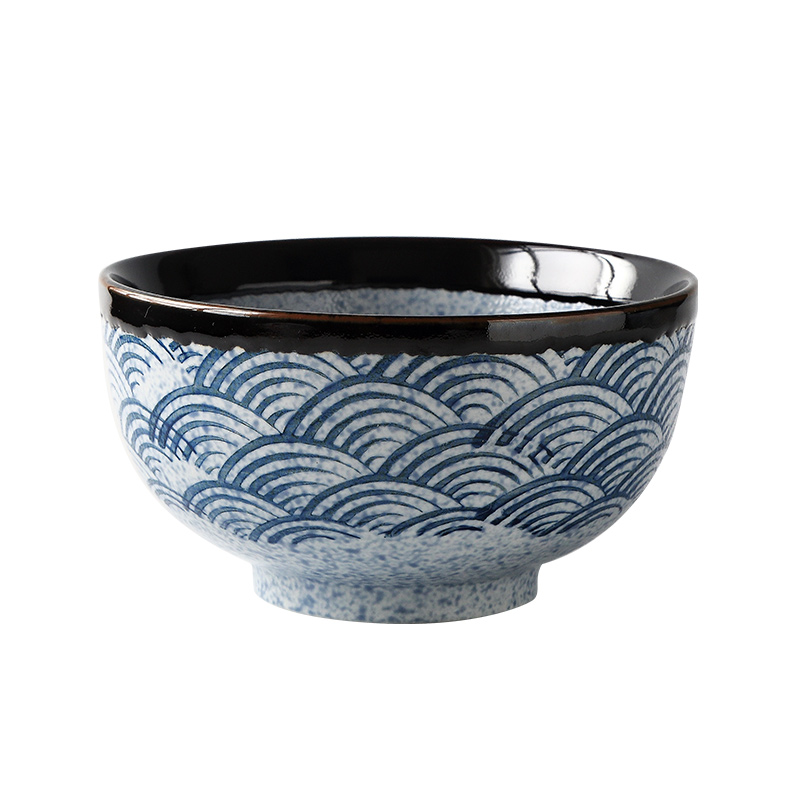 RUX atelier bol de riz japonais en céramique, bol de Ramen bol de salade bol de soupe à nouilles, Restaurant cuisine vaisselle décoration de la maison