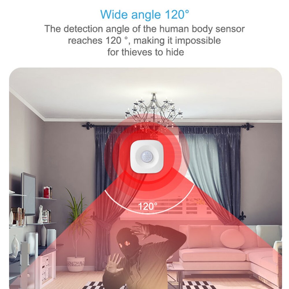 Tuya Smart Motion Sensor AAA Battery Powered Wireless WiFi PIR Motion Detector Smart Home Mini Infrared Human Body Sensor