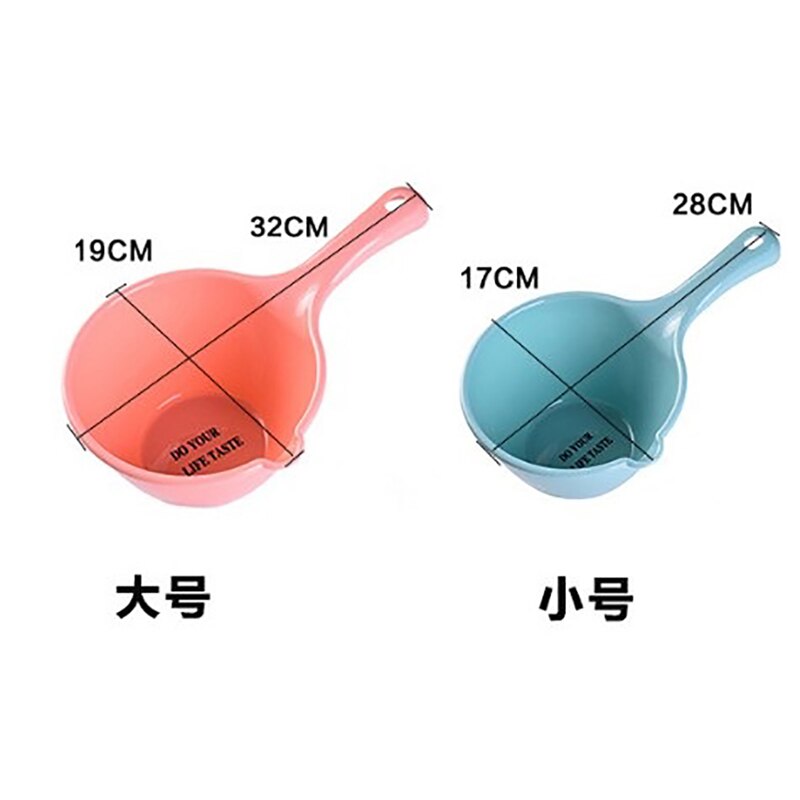 1pc Plastic Water Scoops Washing Hair Tool Children Baby Bath Scoop Thick Long Handle Cooking Kitchen Tools Gadgets